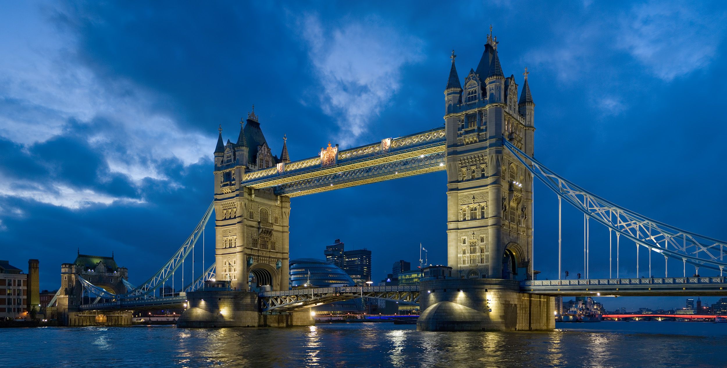 Tower Bridge, London, at twilight